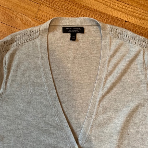 Banana Republic | Silk Cotton Blend Cardigan - Picture 2 of 3